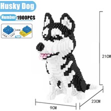 Pengfu Shop Küçük Husky Tarzı Kutu Yok Karikatür Hayvanlar Husky Dachshund Mini Mikro Tuğlalar Modle Shiba Inu Schnauzer Kaniş Mike Köpek Yapı Taşları Kaniş Oyuncaklar Çocuk Için (Yurt Dışından)