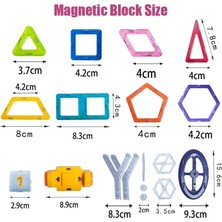 Pengfu Shop Turuncu Tarzı Manyetik Tasarım Yapı Seti Model ve Inşaat Oyuncakları Plastik Manyetik Bloklar Eğitici Oyuncaklar Çocuklar Için Hediyeler (Yurt Dışından)