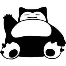 Kumraldede Snorlax Pokemon Sticker Duvar Dekor Sticker 40 x 32 cm