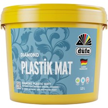 Düfa Diamond Plastik İç Cephe Duvar Boyası Mat Beyaz 12 l