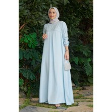 Neways 6482-TAŞLI Tensel Elbise Açık Mavi
