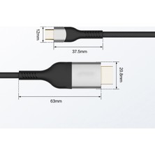 Megafox Teknoloji QG06 8k 60 Hz Görüntü Kalitesi Type-C To HDMI Kablo 1.8m