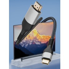 Megafox Teknoloji QG06 8k 60 Hz Görüntü Kalitesi Type-C To HDMI Kablo 1.8m