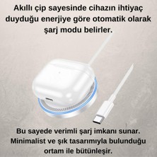 Coofbe Magsafe Masaüstü 15W Kablosuz Şarj Cihazı Kulaklık Şarj Iphone 12 13 14 15 Pro Max Uyum Şarj