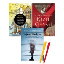 Destek Yayınları Alfa Kalem+Osman Balcıgil Yeni 3 Kitap Set (Yağmur Çiseliyor+Kızıl Çengi+Istanbullu Hikayeler)