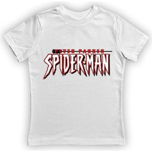 Sedirli Baskılı Örümcek Adam Pamuklu Penye Kumaş Yazlık Çocuk Tişört