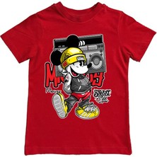 Sedirli Pj Maskeliler Baskılı Pamuklu Penye Kumaş Yazlık Çocuk Tişört