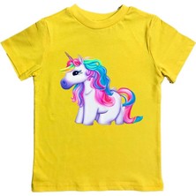 Sedirli Baskılı Pamuklu Penye Kumaş Yazlık Çocuk Tişört