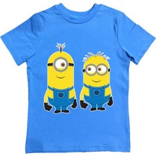 Sedirli Baskılı Pamuklu Penye Kumaş Yazlık Çocuk Tişört