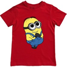 Sedirli Baskılı Pamuklu Penye Kumaş Yazlık Çocuk Tişört