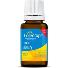 Coledrops One Drop Vitamin D3 1000 IU Damla 60 ml (Aile Boyu)