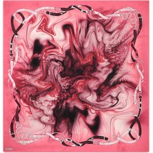 Bursa İpek Fuşya Kemer Desen Sura Ipek Eşarp