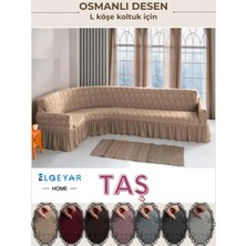 Elgeyar Jakarli L Köşe Koltuk Örtüsü ,koltuk Kılıfı Şal Desen (350CM)