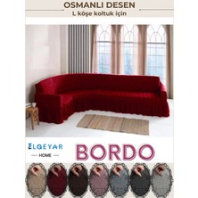 Elgeyar Jakarli L Köşe Koltuk Örtüsü ,koltuk Kılıfı Şal Desen (350CM)