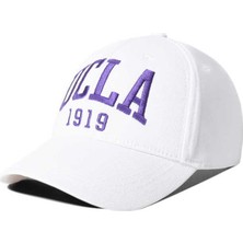 Ucla Ballard Beyaz Mor Baseball Cap Nakışlı - Unisex Şapka