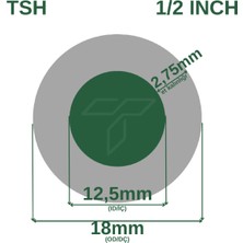 Çelik Turkuaz Su Hortumu 1/2 ( İç Çap : 12,5 Mm) 100 Metre 16 kg