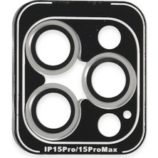 Joko Apple iPhone 15 Pro Max Pvd Metal Kamera Lens - Gümüş