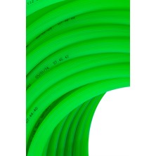 Pvc Silikonlu Naturel Su Hortumu Yeşil Renk  1/2 (12.5 Mm) 30 Metre 3,6 kg
