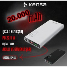 Kensa Powerbank 22.5 W Ultra Hızlı ve Güçlü 20.000 Mah Pd Özellikli Yeni Nesil Yeni Üretim