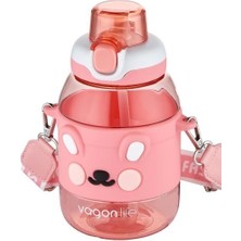 Vagonlife Pipetli Çocuk Matarası 750ML Pembe