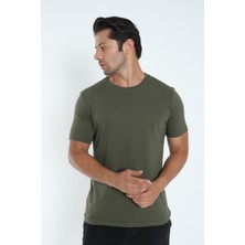 Plethora Slim Fit Bisiklet Yaka %100 Pamuk Erkek T-Shirt