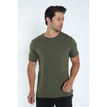 Plethora Slim Fit Bisiklet Yaka %100 Pamuk Erkek T-Shirt