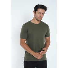 Plethora Slim Fit Bisiklet Yaka %100 Pamuk Erkek T-Shirt