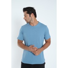 Plethora Slim Fit Bisiklet Yaka %100 Pamuk Erkek T-Shirt