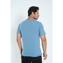 Plethora Slim Fit Bisiklet Yaka %100 Pamuk Erkek T-Shirt