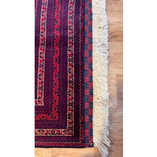 Türkmen Rug El Dokuma Afgan Hoça Roşnaı Halısı
