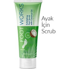 Avon Footworks Hindistan Cevizi ve Misket Limonu Özlü Ayak İçin Scrub 75 ml