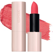 The Saem Kissholic Lipstick Matte - Uzun Süre Dayanıklı Kadife Bitişli Mat Ruj - CR07 Naked Coral