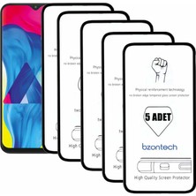 Bzontech Samsung Galaxy M10 ile Uyumlu Ekran Koruyucu Tam Kaplayan 5li Set