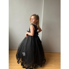 Taha Kids Prenses Model Kız Çocuk Abiye Siyah
