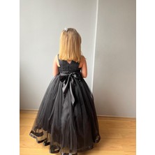 Taha Kids Prenses Model Kız Çocuk Abiye Siyah