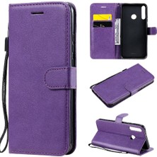 MY Boutique1 Kart Yuvası Klasik Katı ile Huawei Y7P Yüksek Kaliteli Deri Için Flip Case (Yurt Dışından)