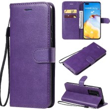 MY Boutique1 Huawei P40 Pro Klasik Düz Renk ile Yüksek Kaliteli Deri Flip Case (Yurt Dışından)