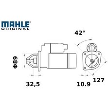 Mahle 12V Marş Motoru 10 Diş 3.2 Kw (Sağ Açık) (Şase Cıvatalı)