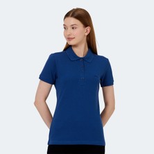 Slazenger VERA I Kadın Tişört Saks Mavi Polo Yaka Nefes Alabilir Kumaş ile Şık Tasarım