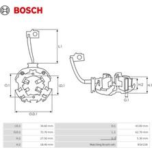 Bosch Marş Kömür Yuvası (6'lı) (Start-Stop) (L/r) Cw Mercedes