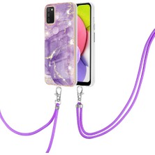 Colorful Shop Samsung Galaxy A03S Mermer Anti-Scratch Yumuşak Crossbody Kordon Için Kılıf (Yurt Dışından)