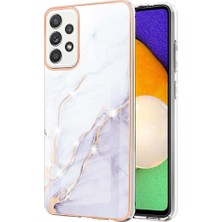 Colorful Shop Samsung Galaxy A52 5g/4g Ince Tpu Mermer Desen Yumuşak Tampon (Yurt Dışından)