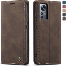 Colorful Shop Xiaomi 12/12X/12S Için Flip Case Vintage Pu Deri Cüzdan Flip Folio Kitap (Yurt Dışından)