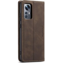 Colorful Shop Xiaomi 12/12X/12S Için Flip Case Vintage Pu Deri Cüzdan Flip Folio Kitap (Yurt Dışından)