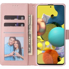 Colorful Shop Ile Uyumlu Samsung Galaxy A71 4g Premium Mermer Vintage Pu Deri Manyetik Kapatma Kılıfı Kayışlı Kapaklı (Yurt Dışından)