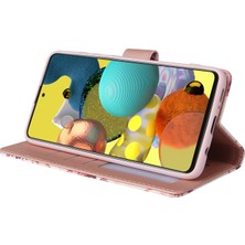 Colorful Shop Ile Uyumlu Samsung Galaxy A71 4g Premium Mermer Vintage Pu Deri Manyetik Kapatma Kılıfı Kayışlı Kapaklı (Yurt Dışından)