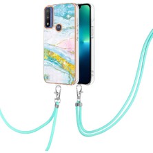 Colorful Shop Motoroal Moto G Saf Mermer Tampon Anti-Scratch Yumuşak Crossbody Için Kılıf (Yurt Dışından)