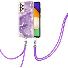 Colorful Shop Samsung Galaxy A52S 5g Tampon Mermer Crossbody Kordon Askısı Yumuşak (Yurt Dışından)