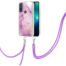 Colorful Shop Motoroal Moto G Saf Mermer Tampon Anti-Scratch Yumuşak Crossbody Için Kılıf (Yurt Dışından)