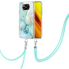 Colorful Shop Xiaomi Poco X3 Nfc Anti-Scratch Yumuşak Tampon Mermer Crossbody Için Kılıf (Yurt Dışından)